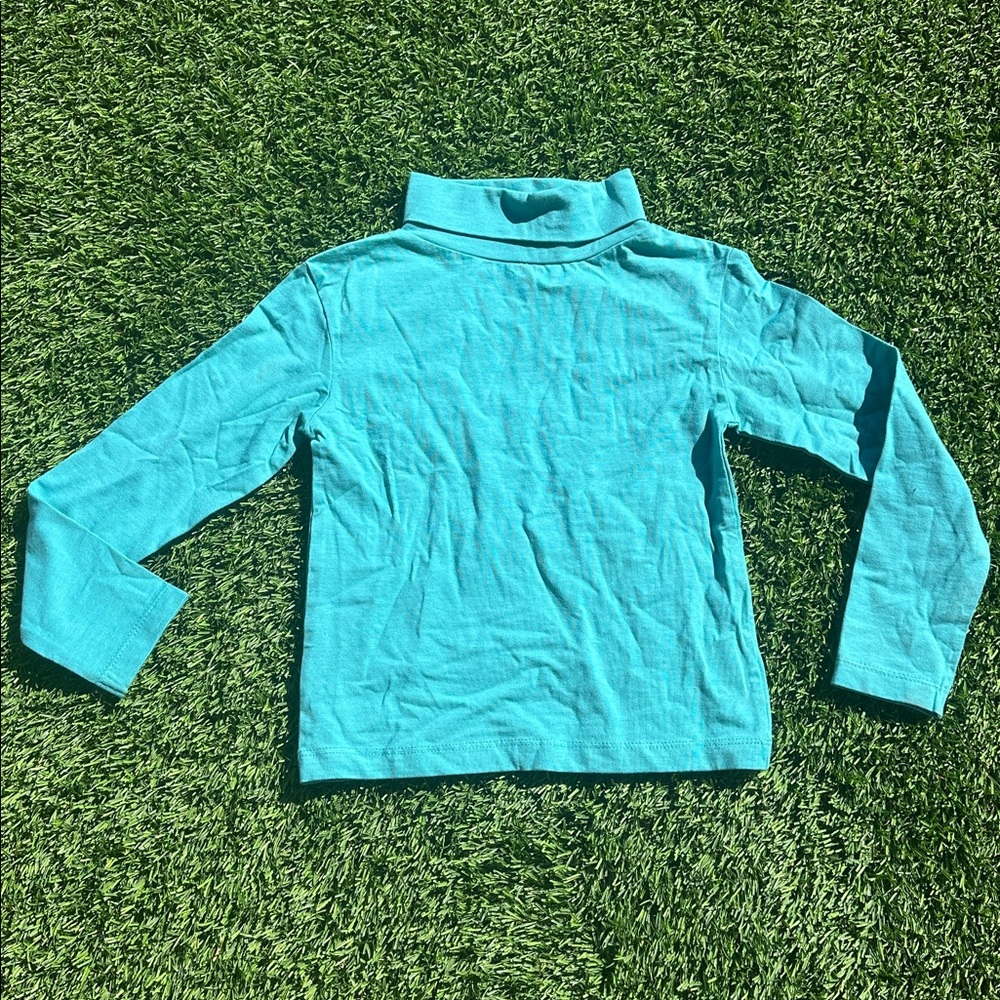 LOLA ET MOI~SIZE 6-7~TEAL LONG SLEEVE GIRLS SHIRT TOP PERFECT WITH JEANS SKIRT